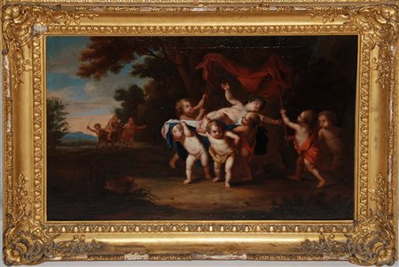 olio su tela raff.bacco inizio sec.XVIII<br>cm. 