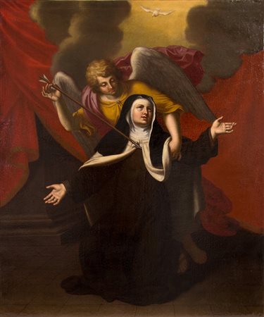 olio su tela raff.Santa Teresa D'Avila sec 