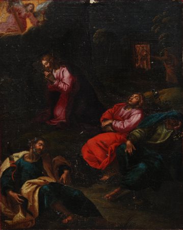 olio su tela raff.Gesù ne Getsemani sec 