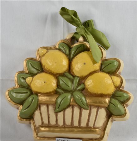 FORMELLA GRANDE THUN CON CESTO DI LIMONI cm 24x26