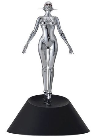 Hajime Sorayama “Sexy Robot Floating (Silver)” 2020