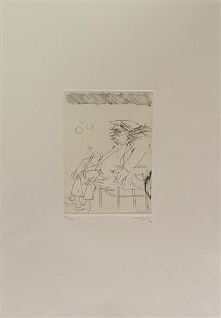 Carlo Mattioli “Ritratto di Carrà” 1964