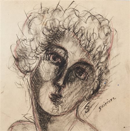SCIPIONE (GINO BONICHI) (1904 - 1933) - Ritratto di donna.