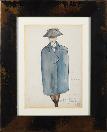 LABISSE FELIX (1905 - 1982) - Homme à la cape bleu.