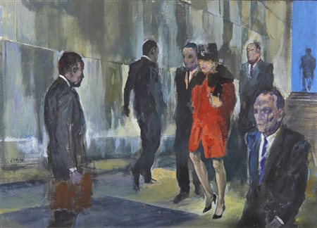 SUGHI ALBERTO (n. 1928) - Per la strada.