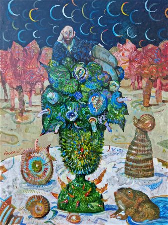 POSSENTI ANTONIO (n. 1933) - Riposo del giardiniere.