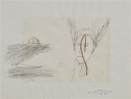 PALADINO MIMMO (n. 1948) - Senza titolo.