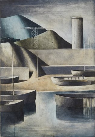 SCUFFI MARCELLO (n. 1948) - Lavori in darsena. .