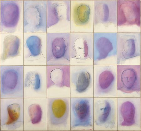 MARILU' EURSTACHIO (n. 1934) - Serie volti e maschere.