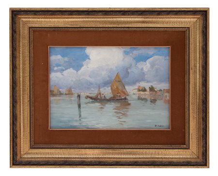 Zaccaria Dal Bo Venezia 1872 – 1935 Barche in laguna