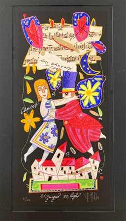 Francesco Musante CANCRO- I SEGNI DELLO ZODIACO serigrafia materica, cm...