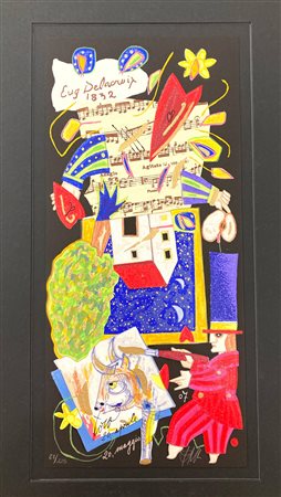 Francesco Musante TORO - I SEGNI DELLO ZODIACO serigrafia materica, cm 35x16;...