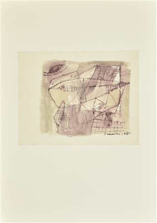 Corneille DISEGNO litografia su carta (d'apres), cm 52x37 firma e data in...