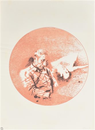 Giuseppe Giannini INSETTO litografia su carta, cm 67x48; es. prova d'autore...