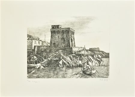 Rudi Gorog SARDEGNA - 2 incisione su carta Fabriano, battuta cm 30x39, su...