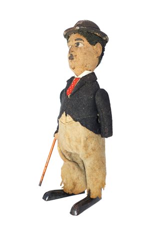 Jouet Mécanique Ancien Schuco - Charlie Chaplin Charlot, Années 20, Allemagne, Fonctionne