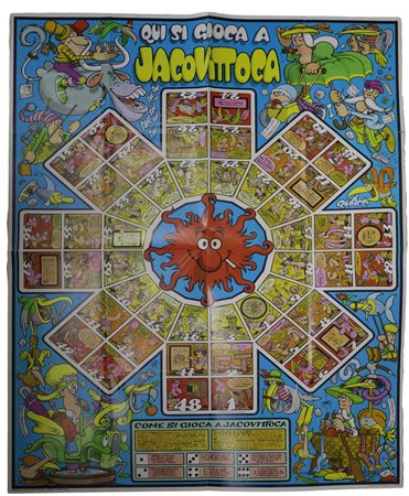 Poster  ''Qui si gioca a Jacovittoca'', 70's
