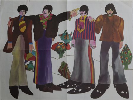 Poster giornale ''Beatles'', 70's
