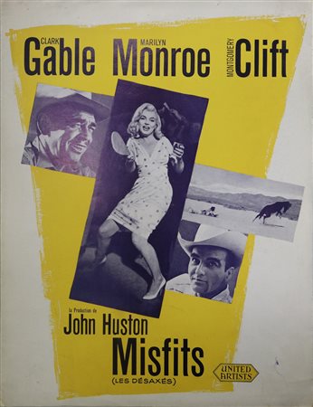 Brochure francese ''The Misfits'', 60's