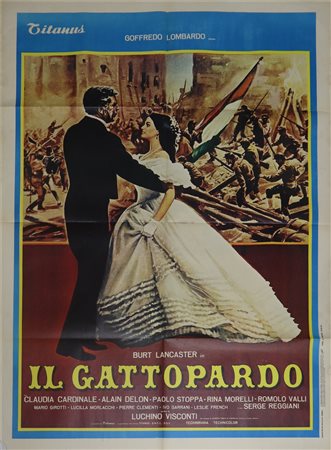 Manifesto cinema due fogli ''Il gattopardo'', 1968