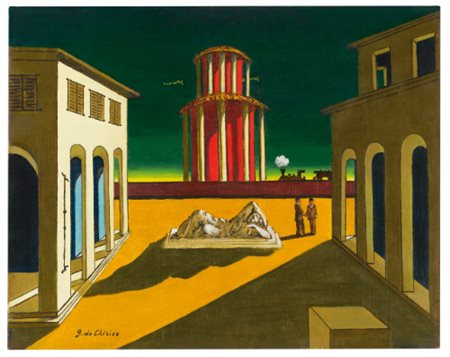 GIORGIO DE CHIRICO 1888 - 1978 PIAZZA D'ITALIA signed, oil on canvas,...