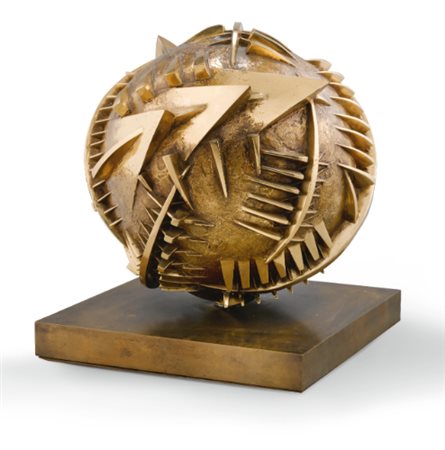 ARNALDO POMODORO N. 1926 SFERA DI SAN LEO signed, numbered 4/8 and dated...