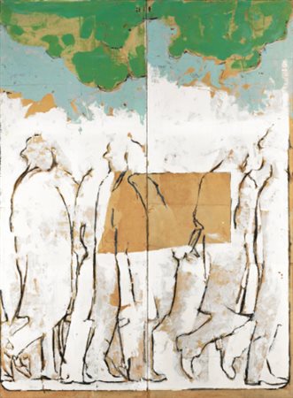 MARIO SCHIFANO 1934 - 1998 WHEN I REMEMBER GIACOMO BALLA signed, titled and...