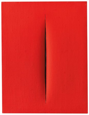 LUCIO FONTANA 1899 - 1968 CONCETTO SPAZIALE, ATTESA signed, titiled and...