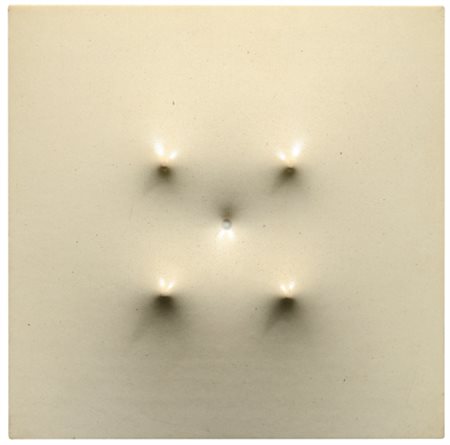 ENRICO CASTELLANI N. 1930 SUPERFICIE BIANCA signed, dedicated, inscribed...