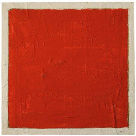 MARIO SCHIFANO 1934 - 1998 SENZA TITOLO enamel on paper laid on canvas,...