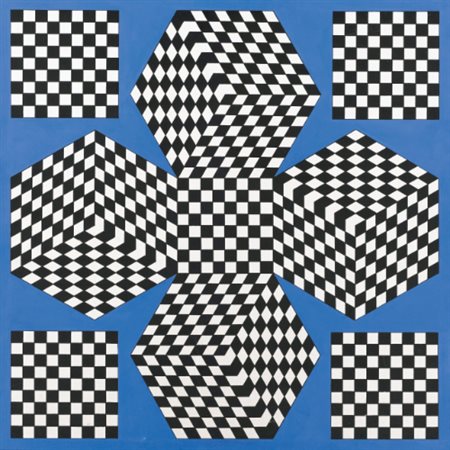VICTOR VASARELY 1906 - 1997 BELLAS signed; signed, titled, inscribed 3.377...