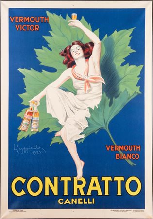 Leonetto Cappiello - Devambez, Manifesto “Contratto”, 1925, Paris-Torino.