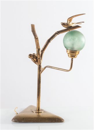 Lampada-scultura da tavolo a forma di ramo, Italia, Anni ‘50.