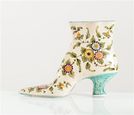 Manifattura Minghetti, Vaso a forma di “Stivaletto”, Bologna, Anni ‘50.