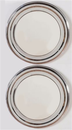 Produzione Reggiani, Coppia di specchi da parete, Italia, Anni ‘70.