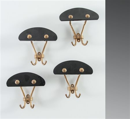 Lotto di quattro appendiabiti, Italia, Anni ‘50.