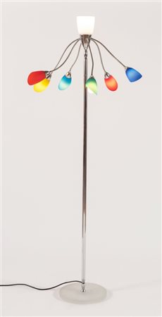 Oriano Favaretto per De Majo, Piantana Serie “Poli Po’ R”, Italia, fine del XX secolo.