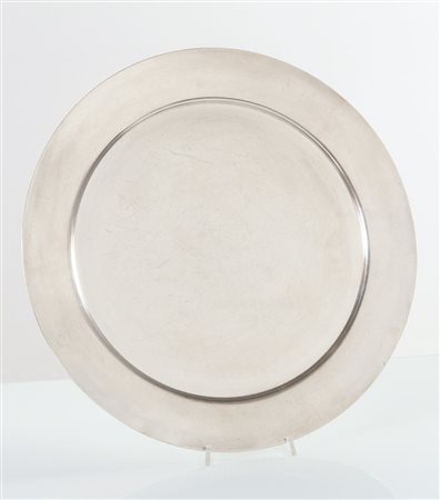 Fratelli Calderoni, Grande vassoio in metallo argentato, Italia, Anni ‘30.