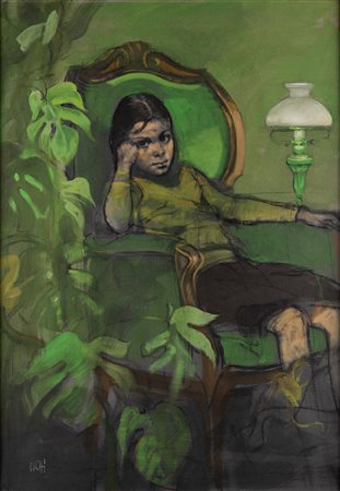 Alberto Sughi (Cesena 1928-Bologna 2012)  - Senza titolo, 1967