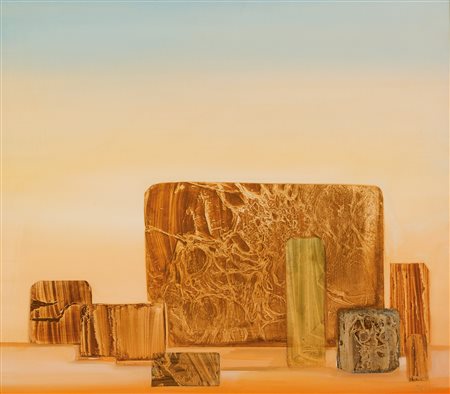 Fabrizio Clerici (Milano 1913-Roma 1993)  - Le pareti di Dian, 1976 ca.