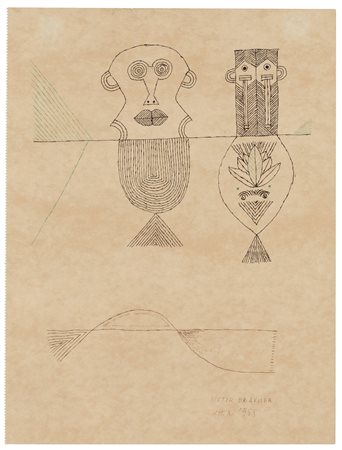 Victor Brauner (Piatra Neamt 1903-Parigi 1966)  - Figure, 1958