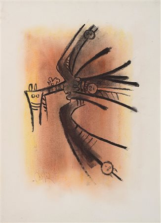 Wifredo Lam (Sagua la Grande 1902-Parigi 1982)  - Surrealismo, 1969