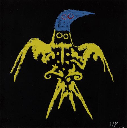 Wifredo Lam (Sagua la Grande 1902-Parigi 1982)  - Figura astratta, 1976