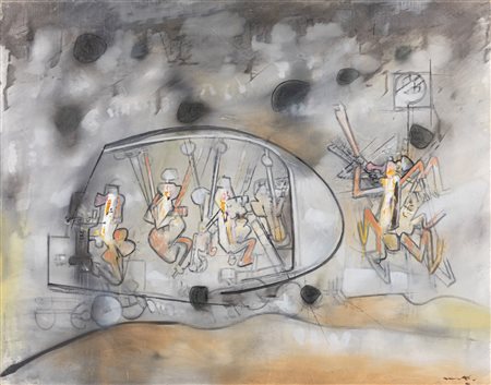 Roberto Sebastian Matta (Santiago Del Cile  1911-Civitavecchia 2002)  - Senza titolo , 1957-60