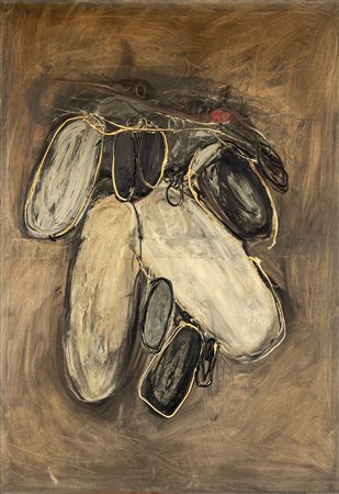 Concetto Pozzati (Vo 1935-Bologna 2017)  - Presenze nere, 1959