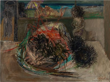 Ercole Pignatelli (Lecce 1935)  - Natura morta di mare, 1959