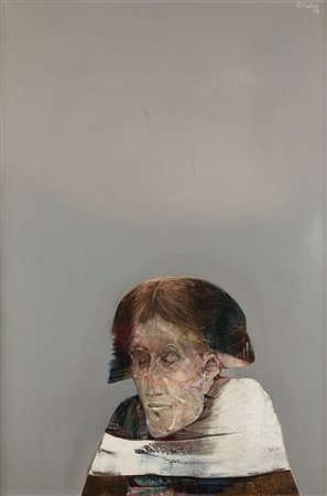 Karl  Plattner (Malles Venosta 1919-Milano 1986)  - Testa di donna, 1974