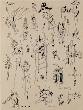 Jorge Camacho (L'Avana 1934-Parigi 2011)  - Senza titolo, 1977