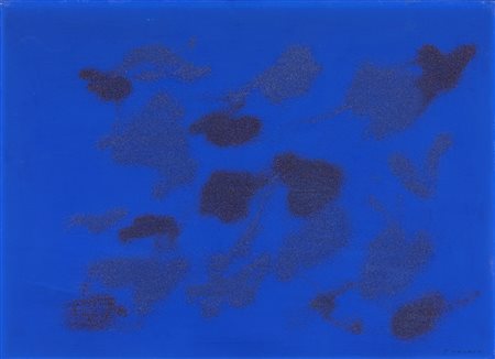 Giulio Turcato (Mantova 1912-Roma 1995)  - Cangiante Blu-Grigio, 1970 circa