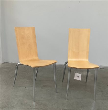 Philippe Starck Coppia di sedie modello "Olly Tango". Produzione Driade/Aleph, M